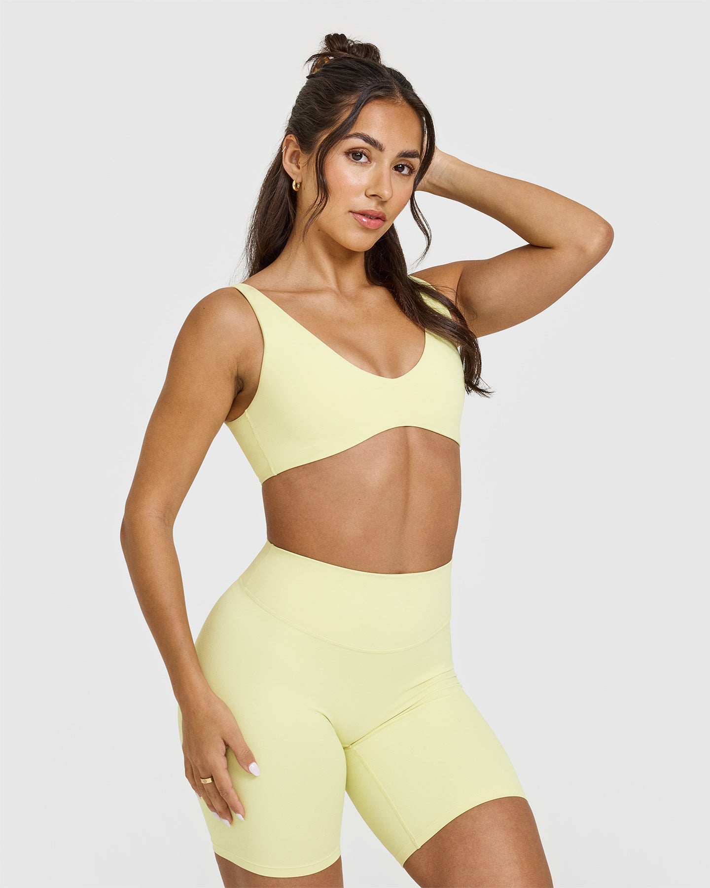 SoftMotion™ Scoop Back Bralette - Comfortable Wireless Bra in Pastel Yellow for Yoga, Lounge & Everyday Wear