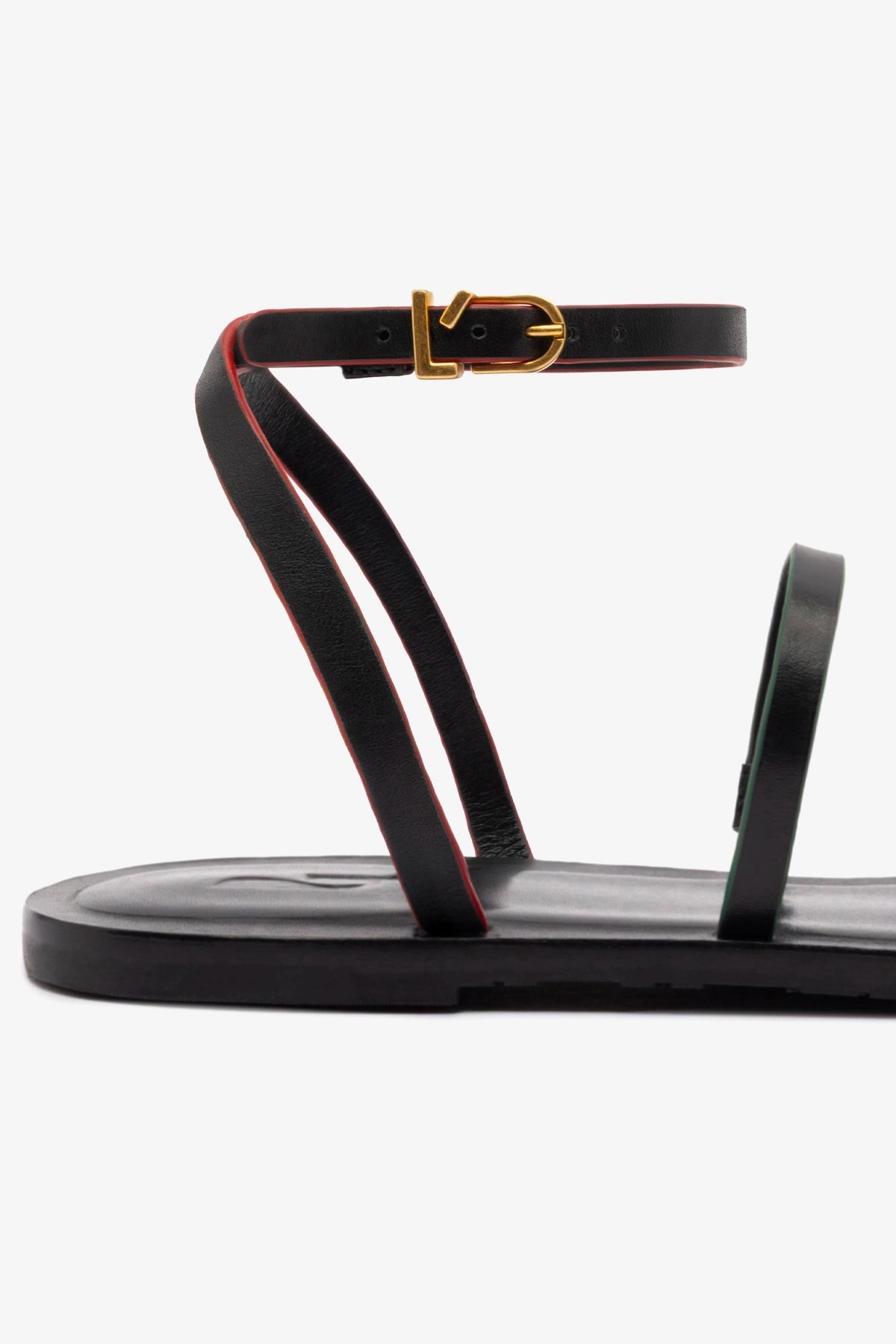 Biarritz Flat Sandal - Women's Black Leather Sandals for Casual Wear & Beach Outings