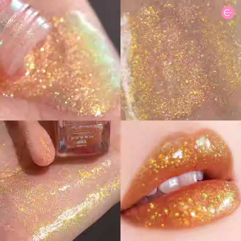 CHARMACY Aurora Prism Lip Gloss - Shimmering Hydrating Lip Gloss with Vitamin E | Perfect for Everyday Wear, Parties & Special Occasions