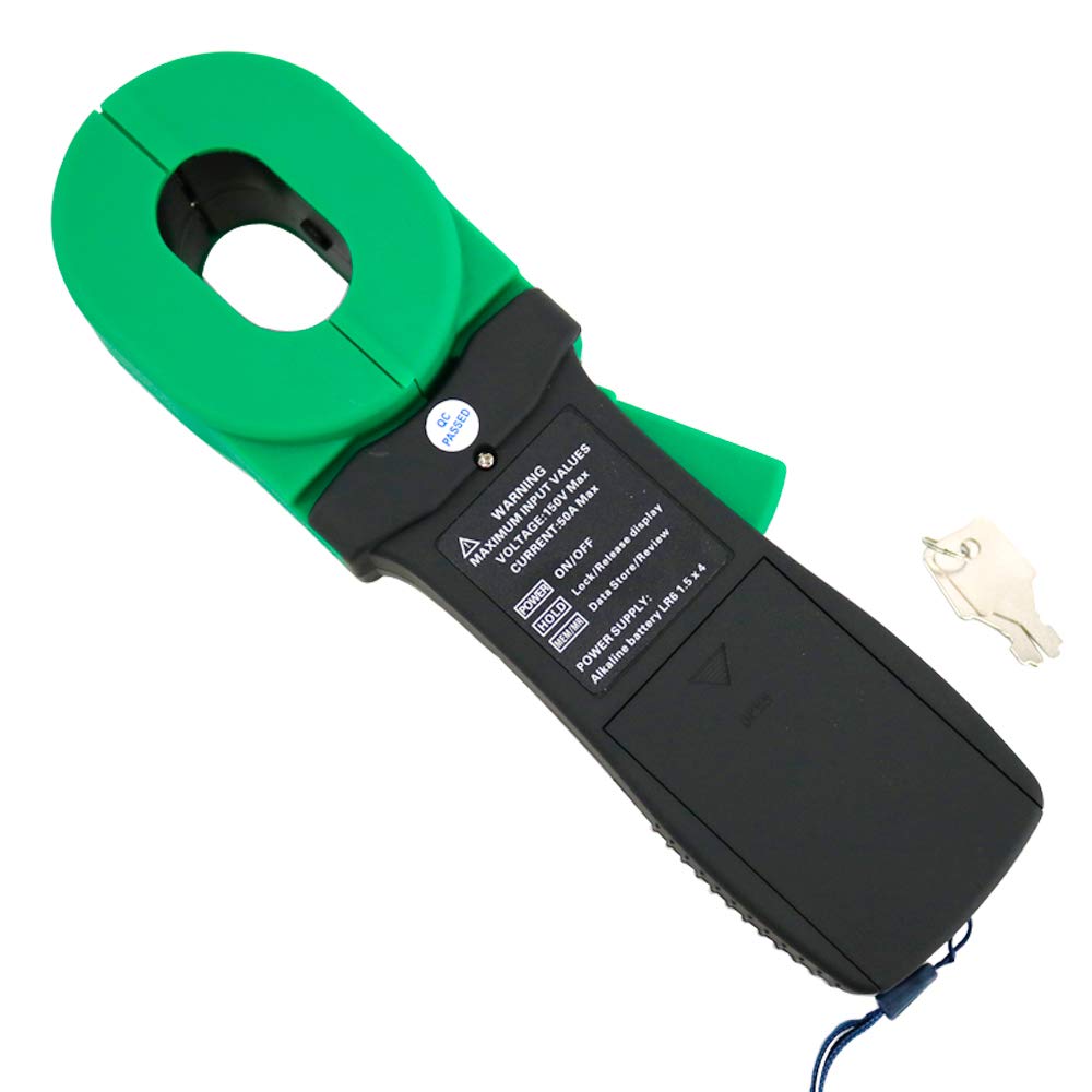 DY1000A Digital Clamp-on Grounding Earth Resistance Tester Meter - Professional Electrical Testing Tool for Home, Industrial & Outdoor Use