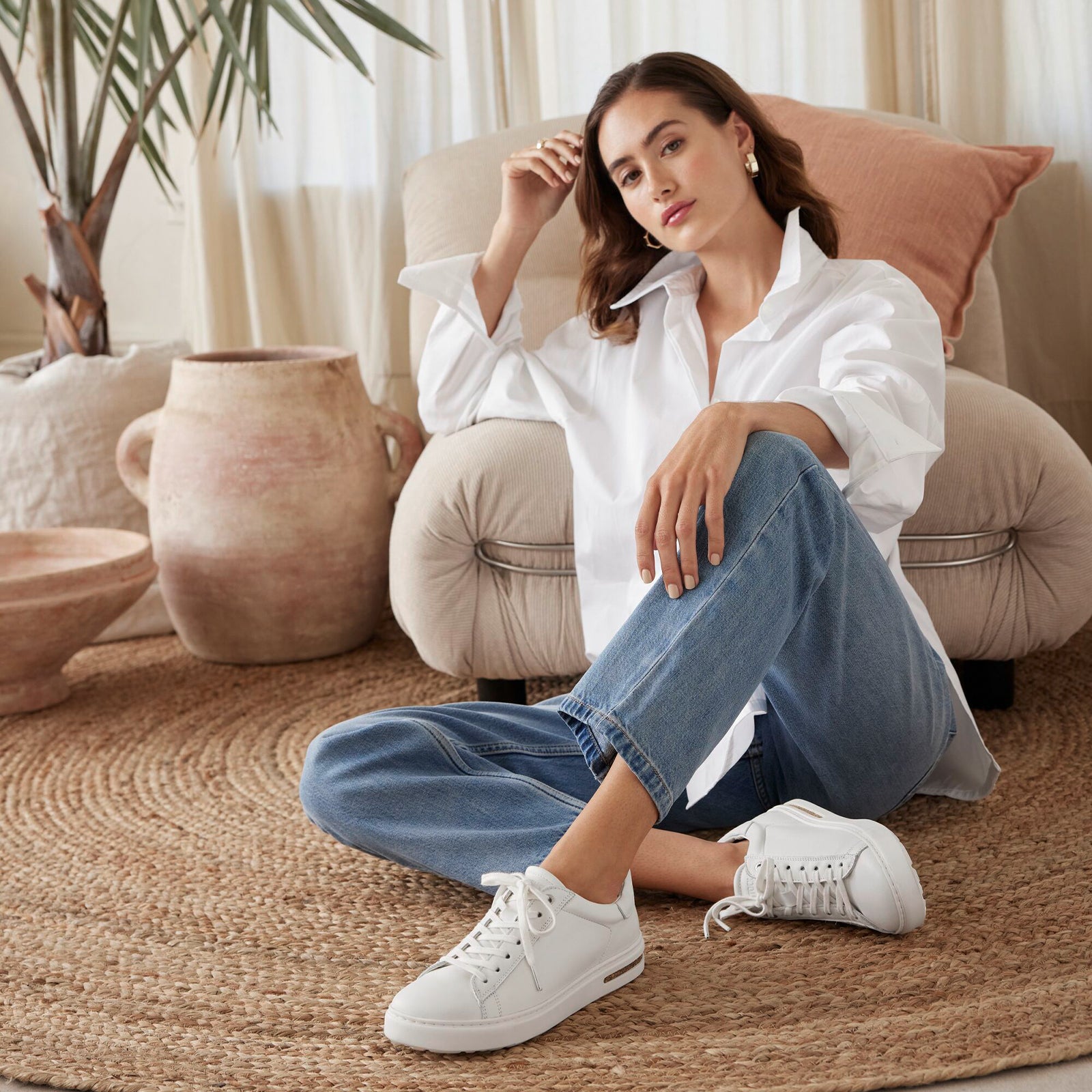 Birkenstock Bend Sneaker - Unisex White Leather Comfort Shoes for Men & Women | Perfect for Walking, Travel & Casual Wear