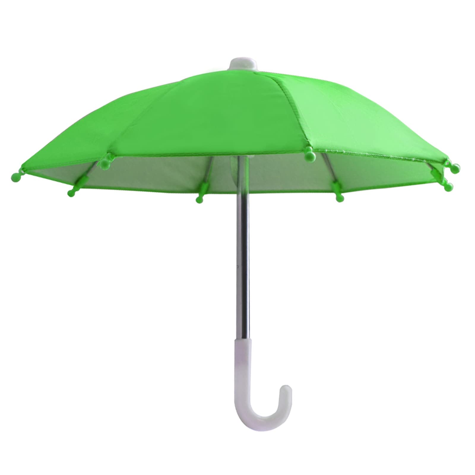 Universal Phone Umbrella Suction Cup Stand - Adjustable Sun Shade Cover for Smartphones, Outdoor Desktop Phone Holder with Strong Suction Mount - Perfect for Beach, Pool, Picnics & Outdoor Events (Green)