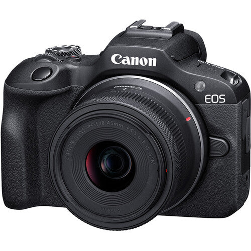 Canon EOS R100 Mirrorless Digital Camera with 18-45mm & 55-210mm Lenses Kit - Perfect for Travel Photography, Vlogging, and Everyday Shooting