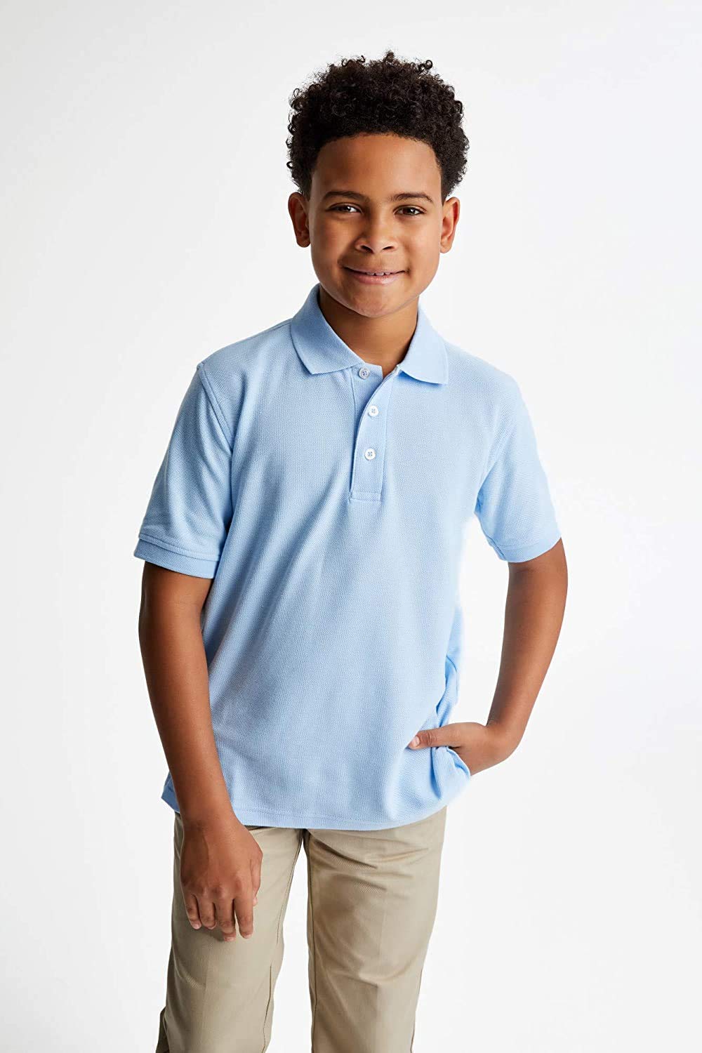French Toast Boys' 2-Pack Short Sleeve Pique Polo Shirts - School Uniform & Casual Wear for Kids - Perfect for Class, Playdates, and Everyday Comfort