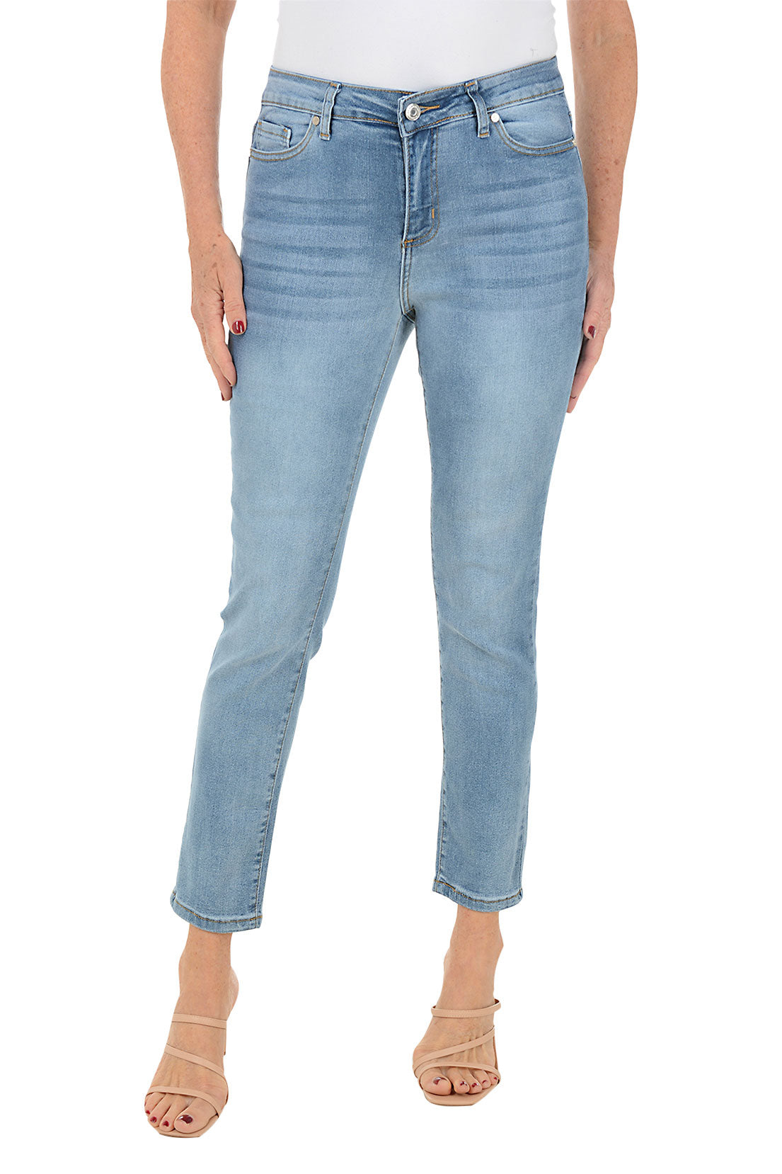 Essential Denim Ankle Pants for Women - High Waist Skinny Jeans with Stretch Comfort - Perfect for Casual Wear, Office & Date Night Outfits