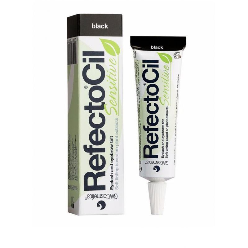 RefectoCil Sensitive Black Tint 15ml - Professional Eyebrow & Eyelash Tint for Sensitive Skin - Perfect for Salon Use & Home Beauty Care