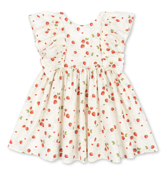 KONGES SLOJD EVIA BOW DRESS for Girls (Ages 2-10 Years) - Perfect for Birthday Parties, School Events, and Special Occasions