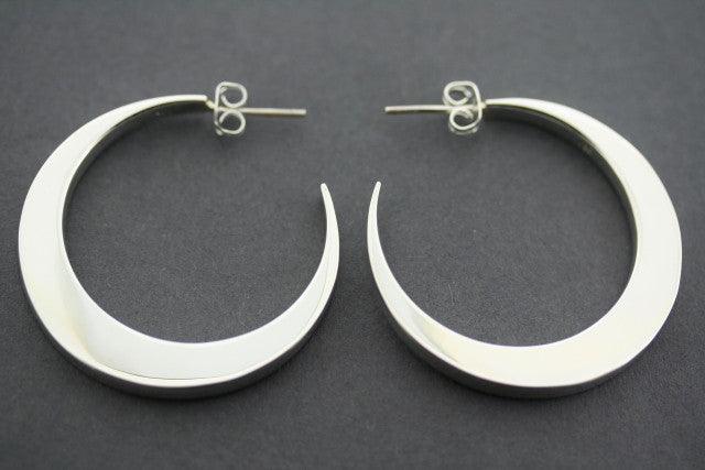 Sterling Silver Eclipse Stud Earrings for Women - Hypoallergenic & Tarnish-Resistant - Perfect for Everyday Wear, Parties & Gifts