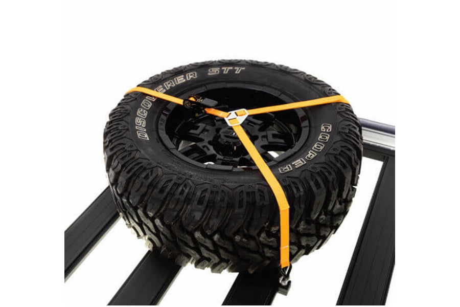 ARB BASE Rack Y Strap Spare Wheel Holder - Heavy Duty Off-Road Vehicle Accessory for Jeep, Truck & SUV - Perfect for Adventure Travel & Overlanding