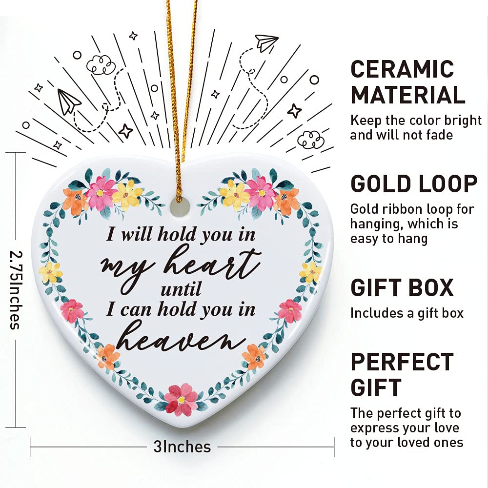Heartfelt Memorial Ornament Gift for Loved Ones - Sympathy Bereavement Keepsake for Loss of Father, Mother, Grandparent, Child or Spouse - Perfect for Remembrance, Funerals & Healing Moments