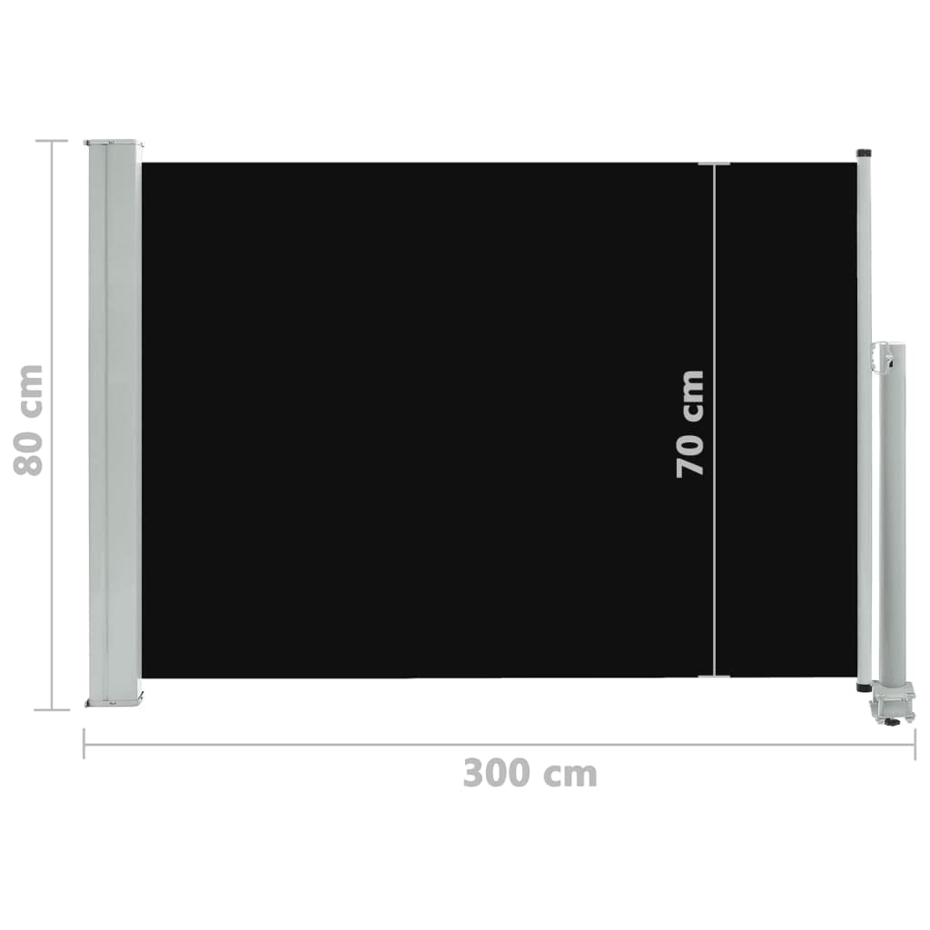 SKM Retractable Side Awning for Patio - 31.5