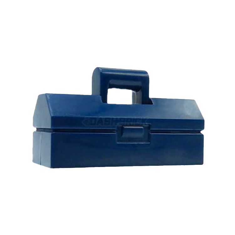 LEGO Minifigure Toolbox Dark Blue [98368] - Perfect for LEGO Builders, Collectors & DIY Projects - Organize & Store Mini Accessories