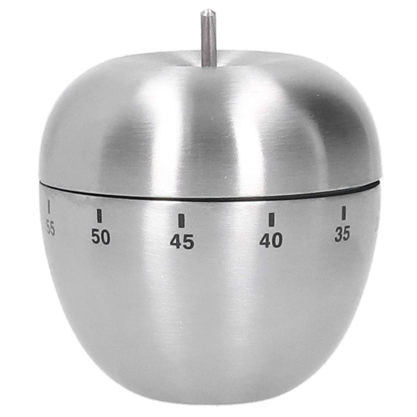 Stainless Steel Fruit Shaped Mechanical Kitchen Timer - Countdown Alarm for Cooking, Baking, Hair Coloring & More | Perfect for Home, Restaurant & Salon Use