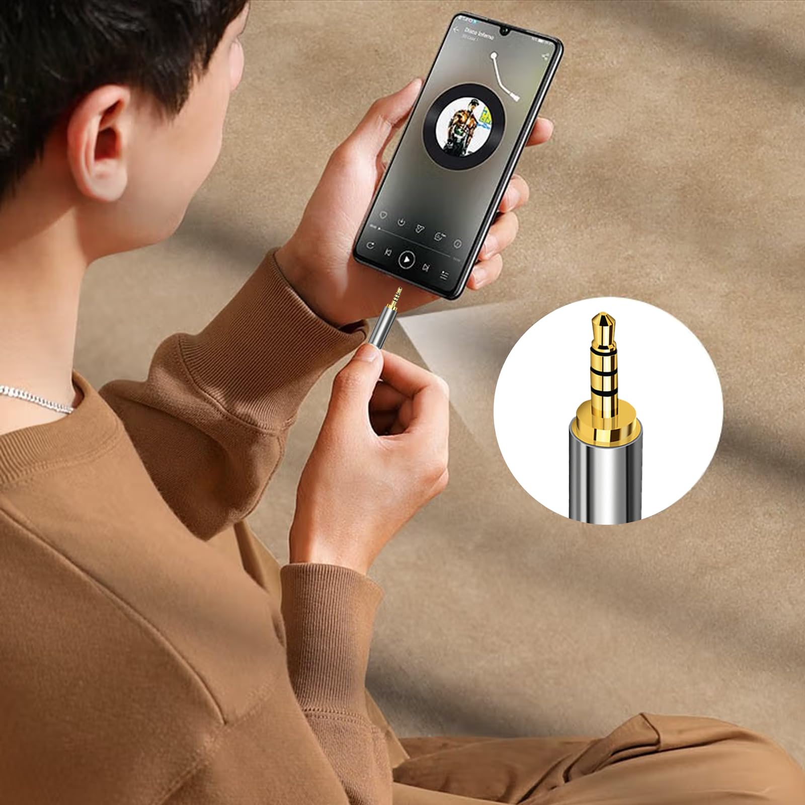 2.5mm Male to 3.5mm Female Headphone Adapter - 24K Gold Plated Audio Jack Converter for Stereo/Mono (2 Pack) - Perfect for Smartphones, Laptops, Headphones & Audio Equipment
