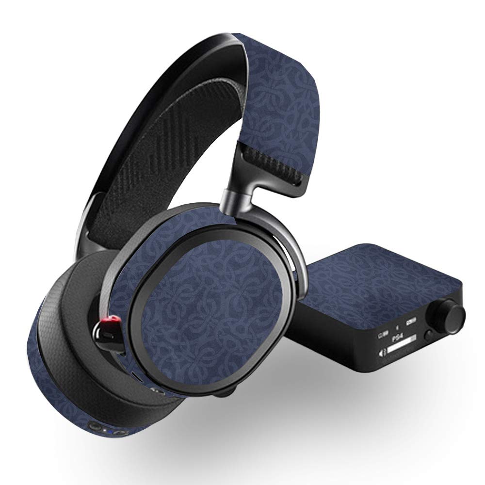 SteelSeries Arctis Pro Wireless Skin Cover - Charcoal Lattice Design | Protective Vinyl Decal Wrap for Gaming Headset | Durable, Easy to Apply & Remove | Made in USA | Perfect for Gamers & Streamers
