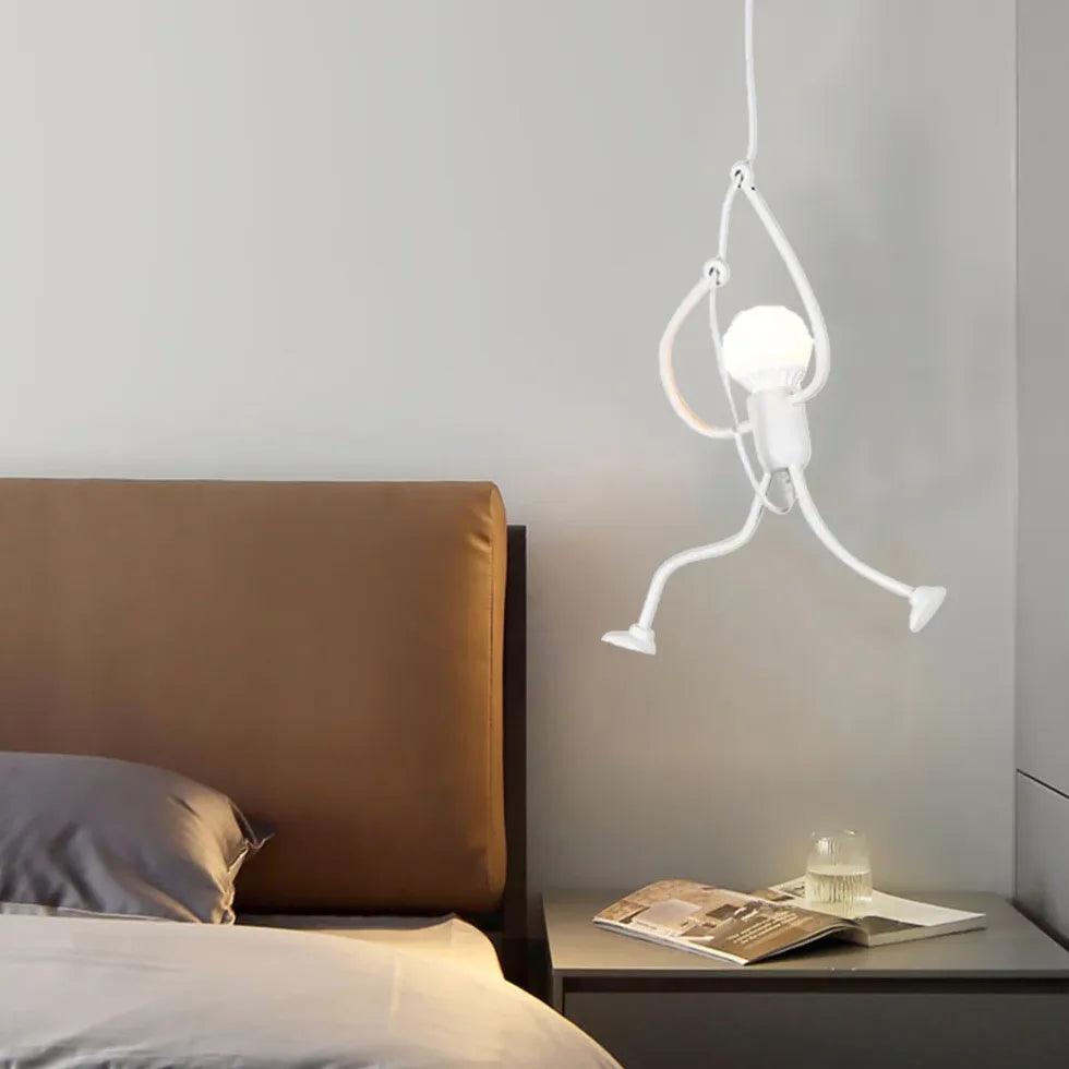 Modern White Pendant Light - Stylish & Playful Hanging Fixture for Kitchen Island, Dining Room & Bedroom Decor