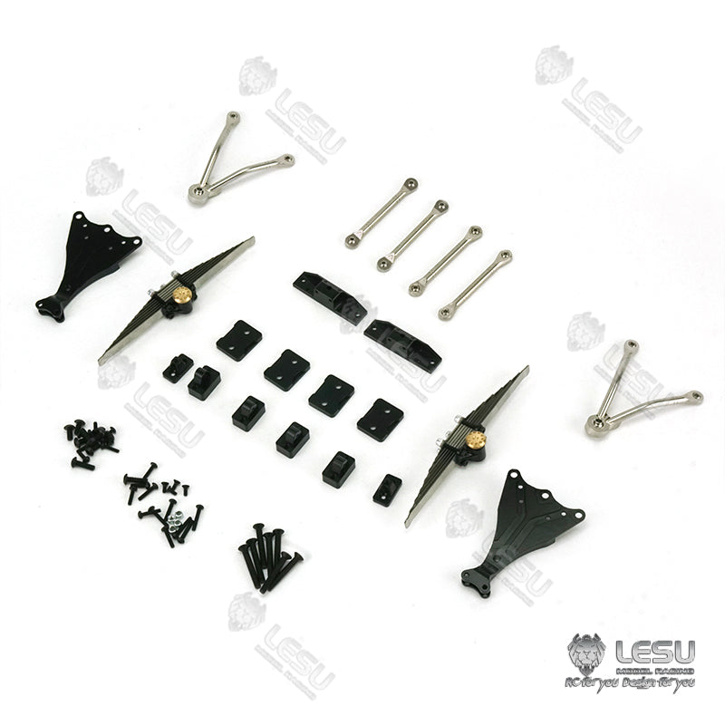 1/14 RC LESU A0009 3-Way Dumper Truck Metal Power Rear Suspension Lift Kit - TAMIYA Car Replacement Parts for DIY Model Building | Off-Road Racing & Heavy Load Simulation Scenes