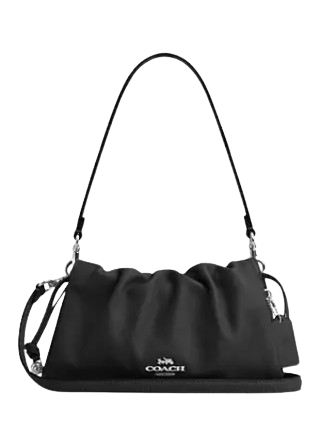 Coach Faye Shoulder Bag with Ruching - Stylish Leather Crossbody Purse for Women, Perfect for Work, Travel & Everyday Use