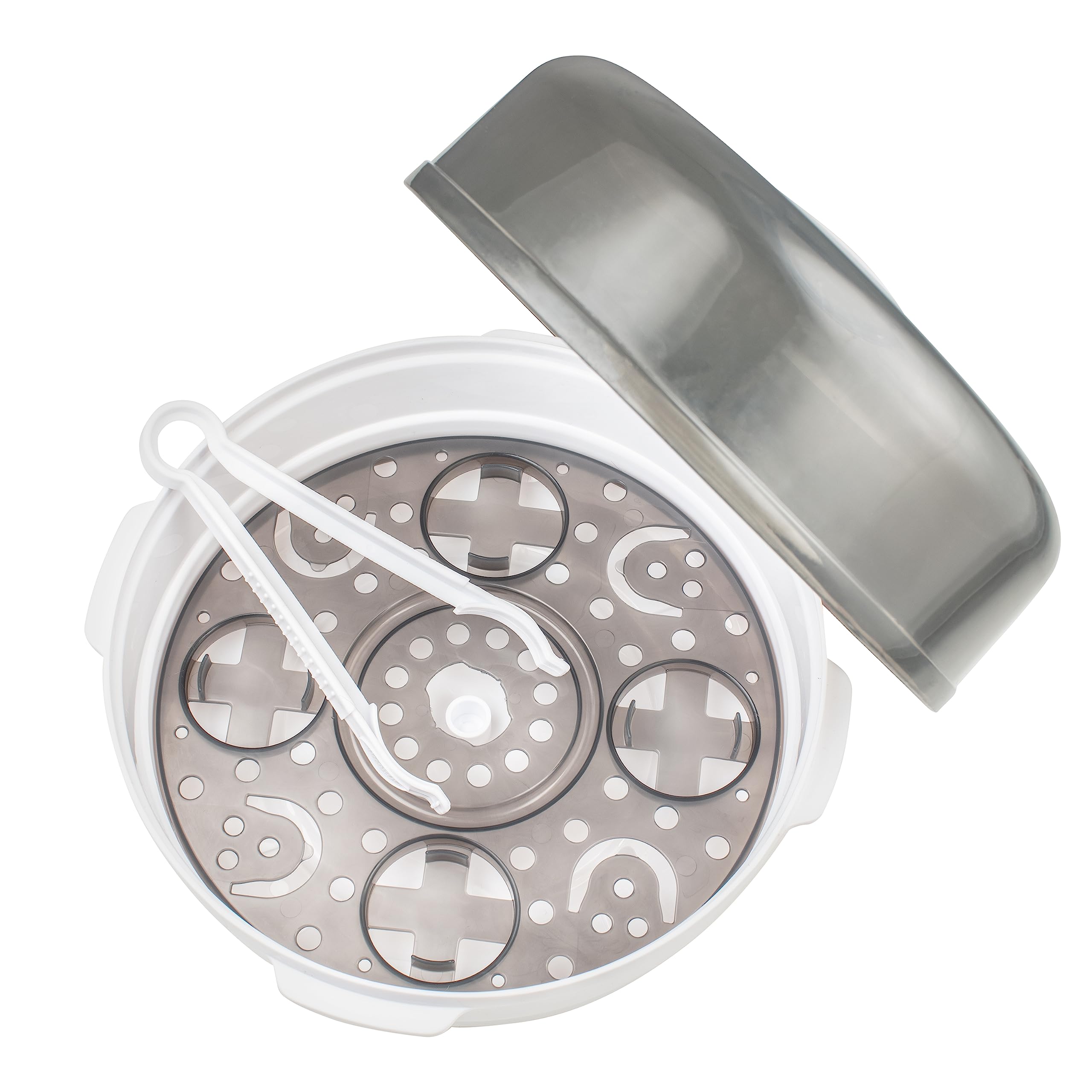 Dr. Brown's Microwave Steam Sterilizer for Baby Bottles & Accessories – Safe Sterilization for Nipples, Pacifiers, Teethers & Breast Pump Parts | Perfect for Travel, Daycare & Home Use