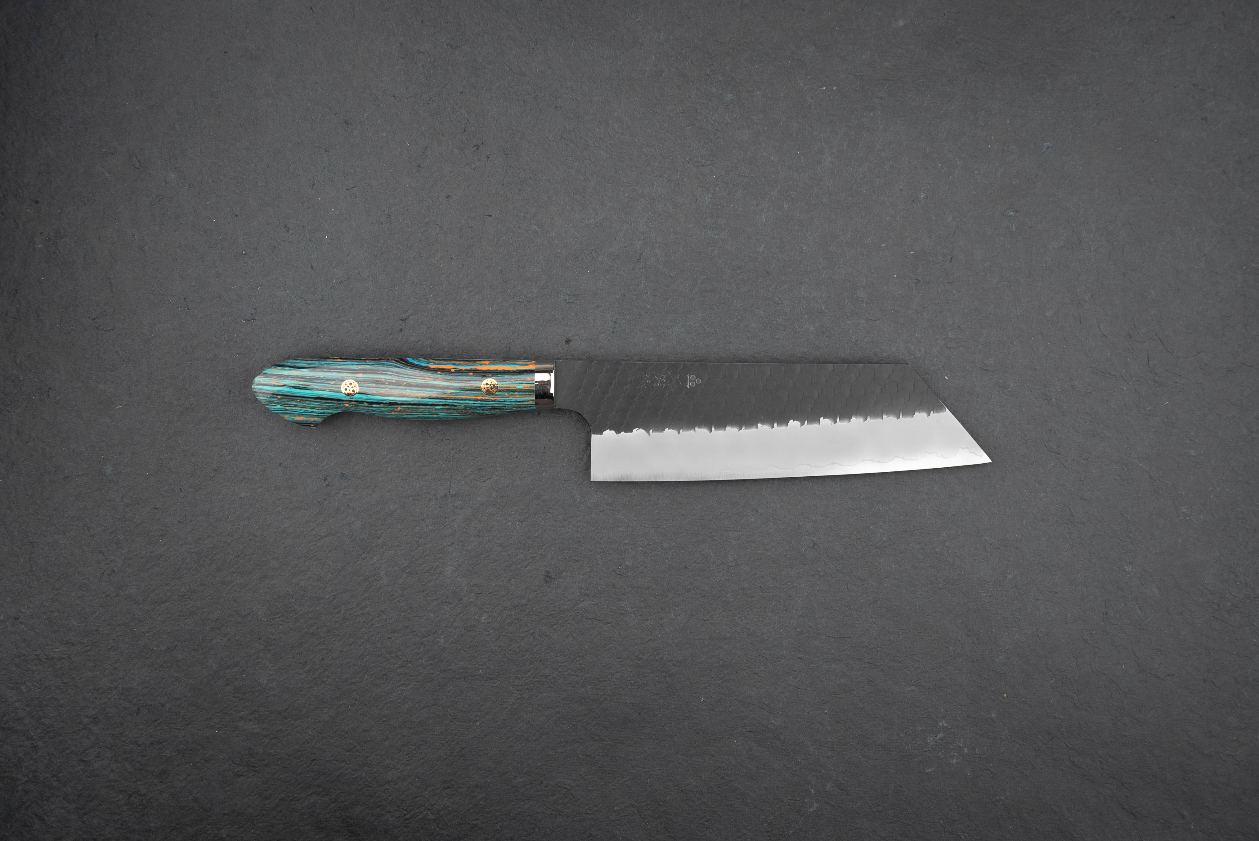 Nigara SG2 Kurouchi Tsuchime Kiritsuke Nakiri Knife 180mm - Premium Japanese Kitchen Knife for Slicing, Dicing & Vegetable Prep - Perfect for Home Chefs & Professional Kitchens