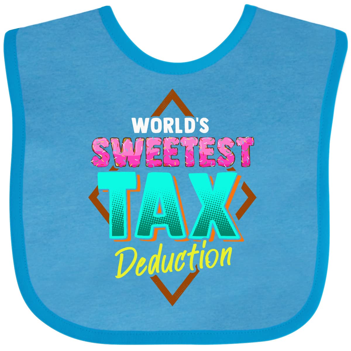Funny Tax Deduction Baby Bib - Cute & Soft Infant Drool Bibs for Feeding - Perfect for Newborns, Toddlers & Tax Season Humor (White)
