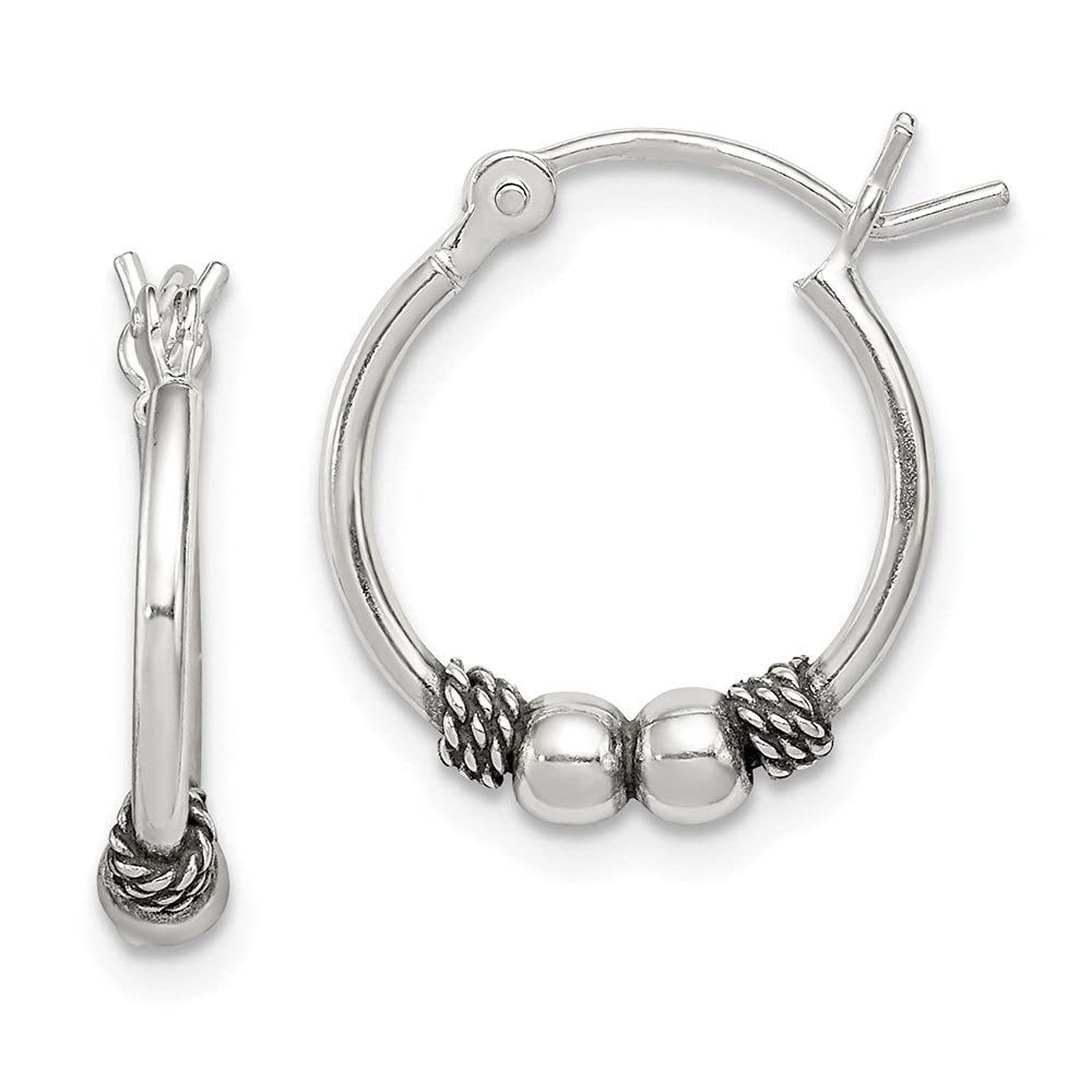 925 Sterling Silver Antique Fancy Hoop Earrings for Women | Elegant Vintage Jewelry | Perfect for Parties, Weddings & Date Nights | Diamond2Deal
