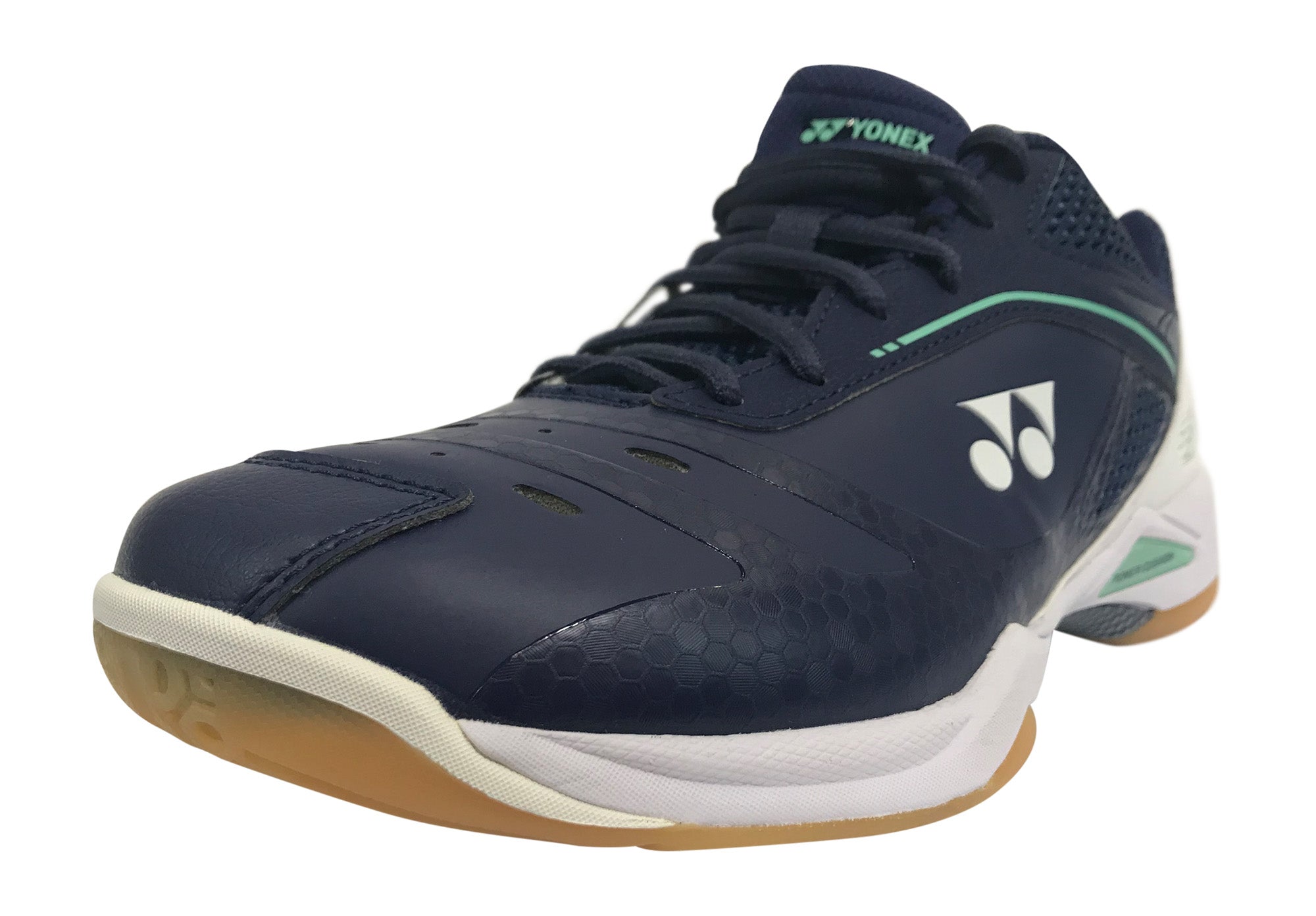 Yonex Power Cushion PC SHB 65 Z Wide Badminton Shoes for Men & Women - Navy/White - Comfortable Court Shoes for Badminton, Tennis & Indoor Sports