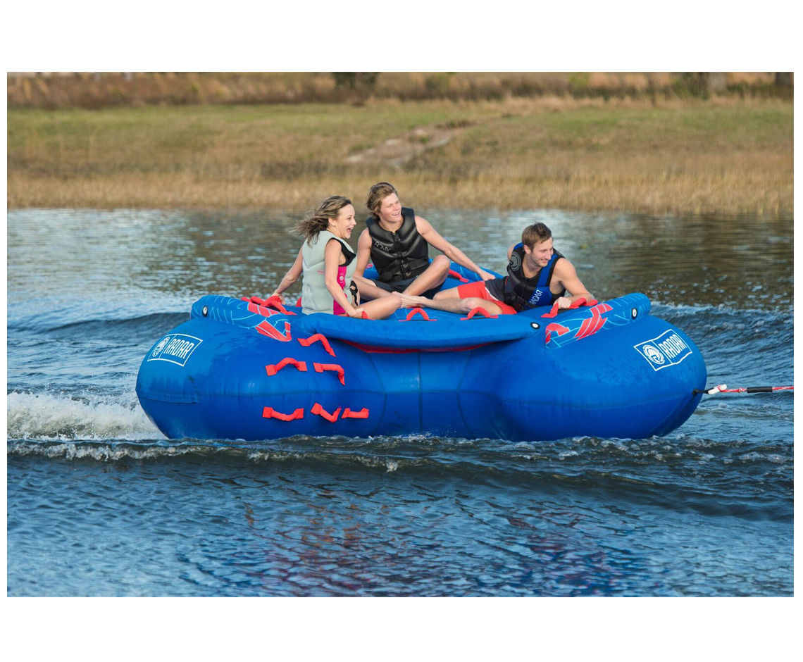 Radar Galaxy 4 Rider Towable Tube - Heavy Duty Inflatable Water Tube for Boating, Lake & Ocean Fun - Perfect for Family & Friends Water Sports Adventure