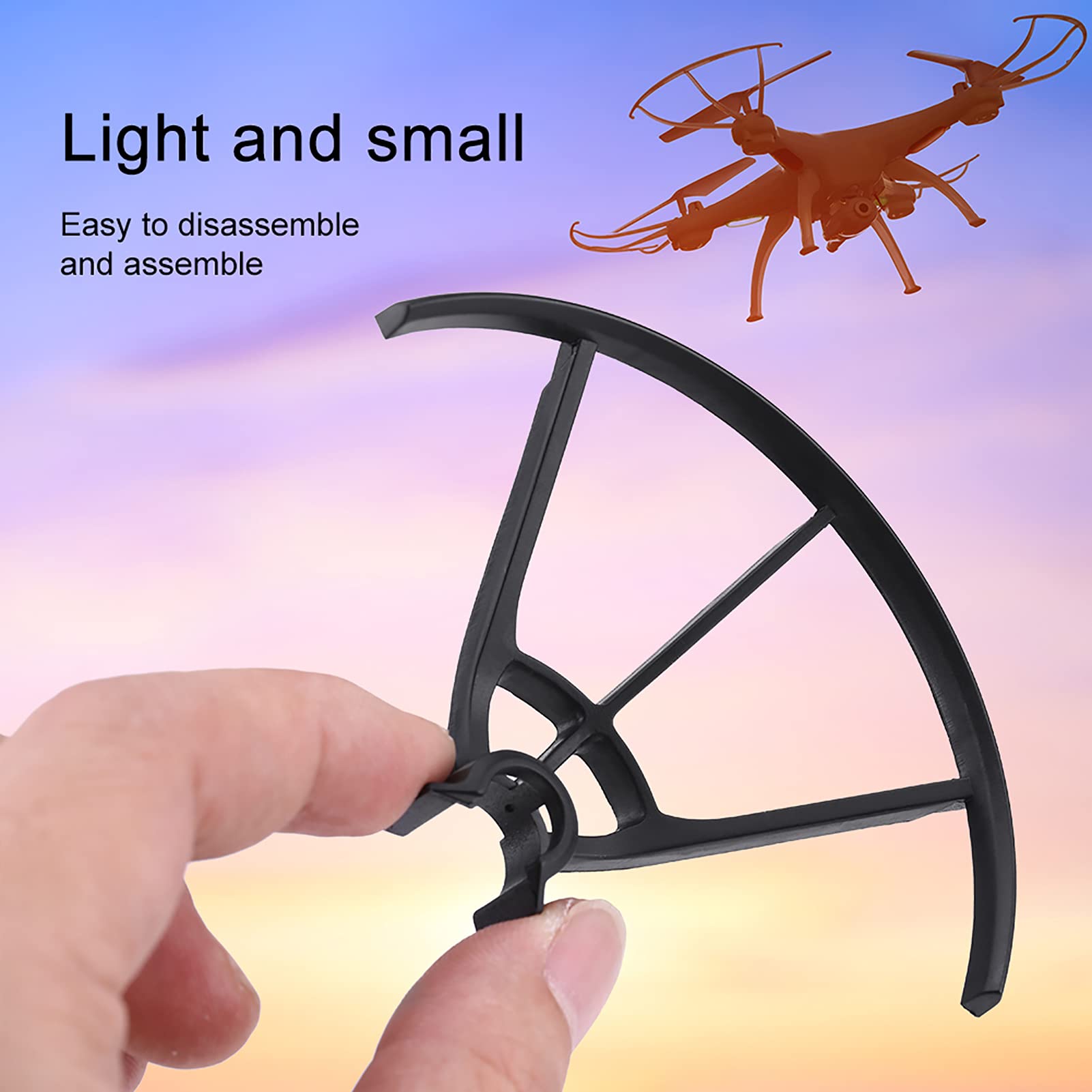 Shanrya 4pcs Drone Propeller Guards - Compatible with Tello RC Drones, Durable Blade Protectors for Safe Flying - Perfect for Indoor and Outdoor Drone Protection