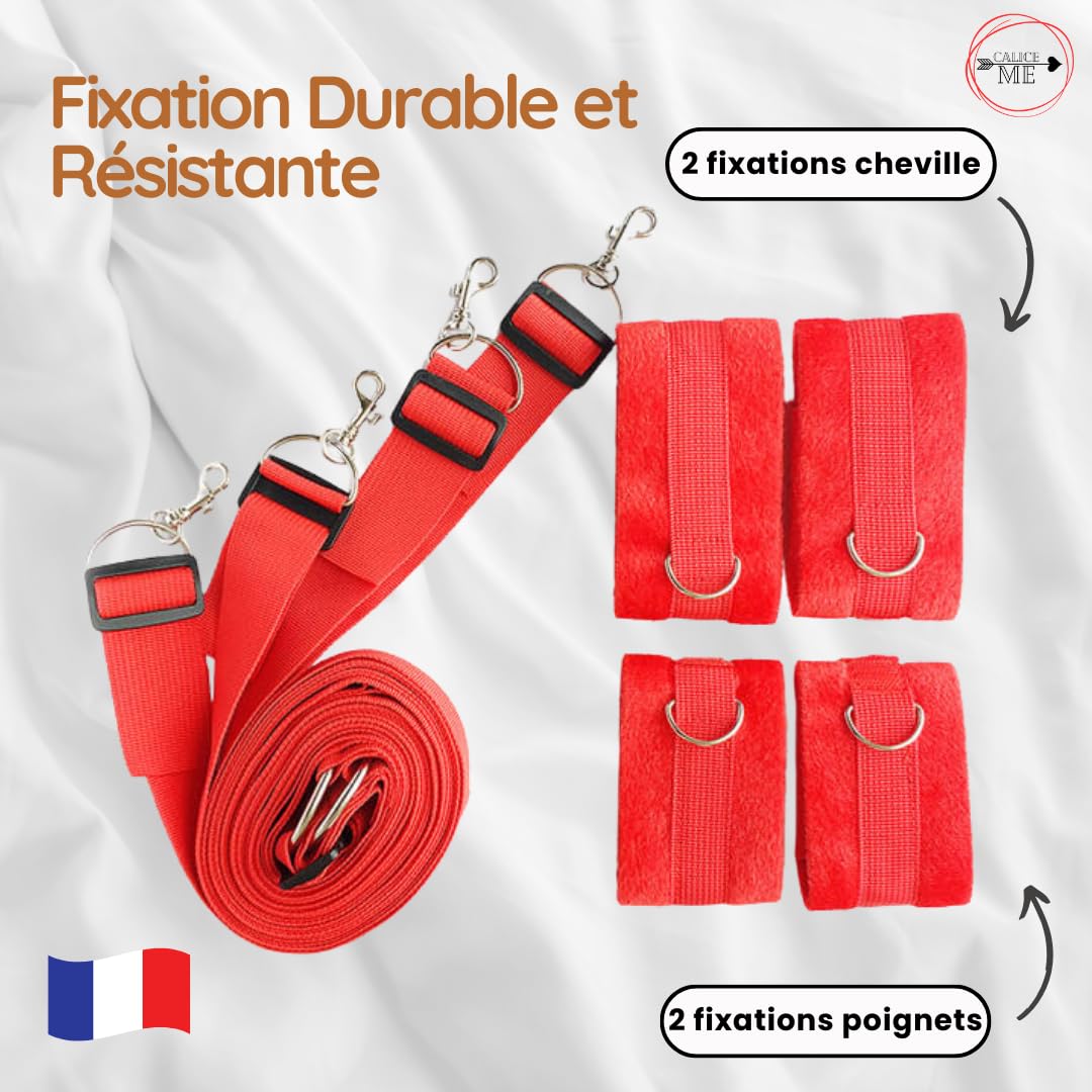 BDSM Bondage Kit - Sexy Handcuffs & Erotic Sex Toys for Couples, Beginners & Advanced - Romantic Bedroom Play for Men & Women - Spice Up Your Love Life with Sensual Adult Games & Naughty Pleasure