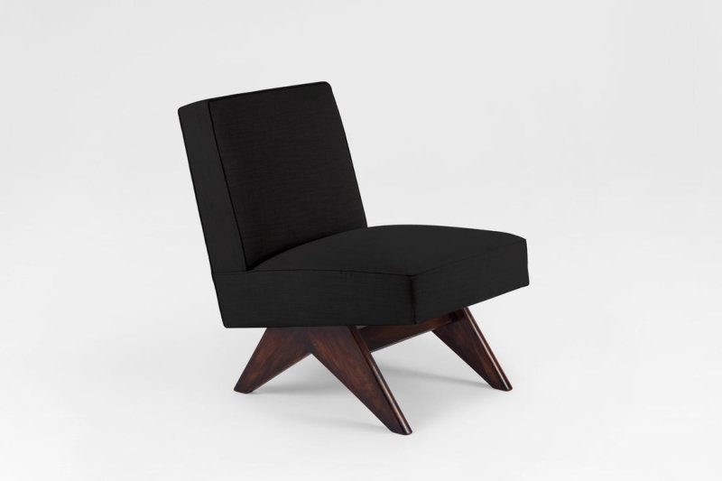 Pierre Jeanneret Mid-Century Modern Sofa Chair | Authentic Chandigarh Chair Replica | Vintage Designer Furniture for Living Room, Lounge & Office