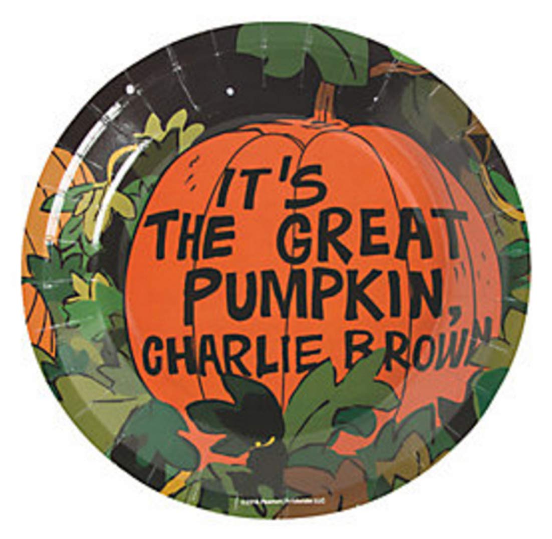 Halloween Party Supplies Set for 16 Guests - Includes 16-Piece Dessert Plates, Perfect for Spooky Gatherings & Trick-or-Treat Celebrations