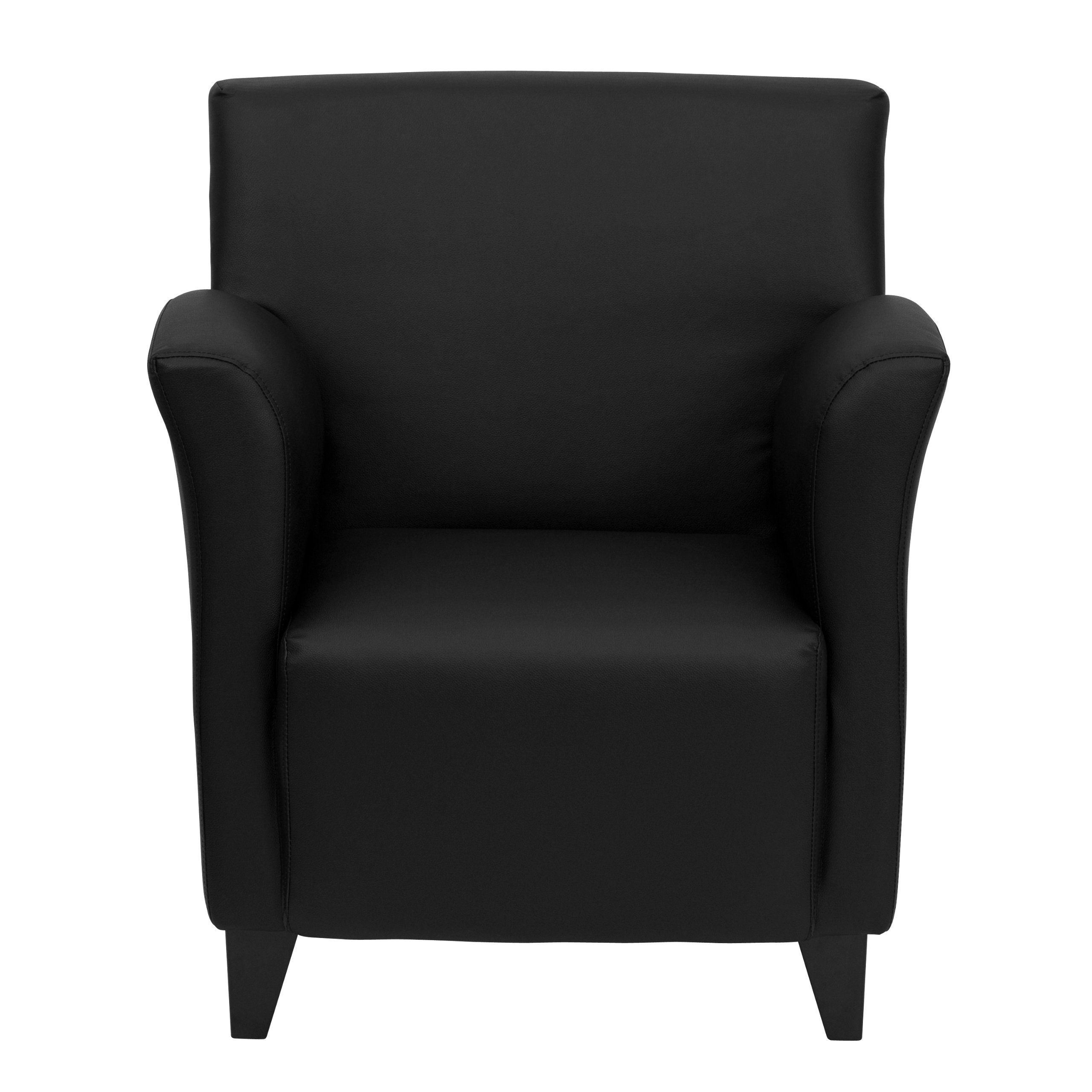 Flash Furniture HERCULES Series Black LeatherSoft Lounge Chair - Premium Comfort for Home Office, Living Room & Waiting Areas