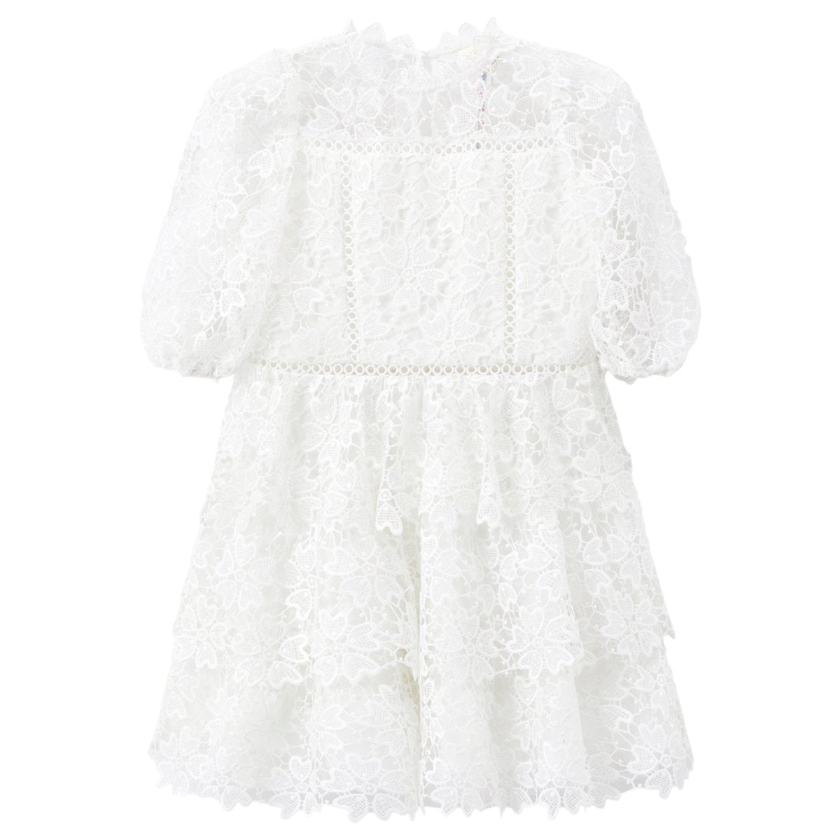 OTILLIE Lace Applique Dress for Women - Elegant Floral Embroidery Party Gown for Weddings, Prom & Special Occasions