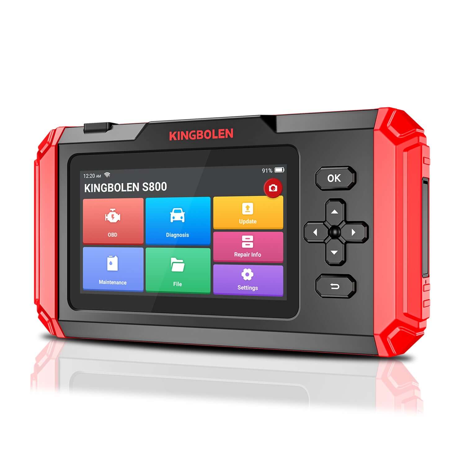 KINGBOLEN® S500 S600 S800 4 Systems OBD2 Scanner with Reset Functions - Professional Car Diagnostic Tool for Engine, ABS, SRS, Transmission - Perfect for Mechanics & DIY Auto Repair at Home or Garage