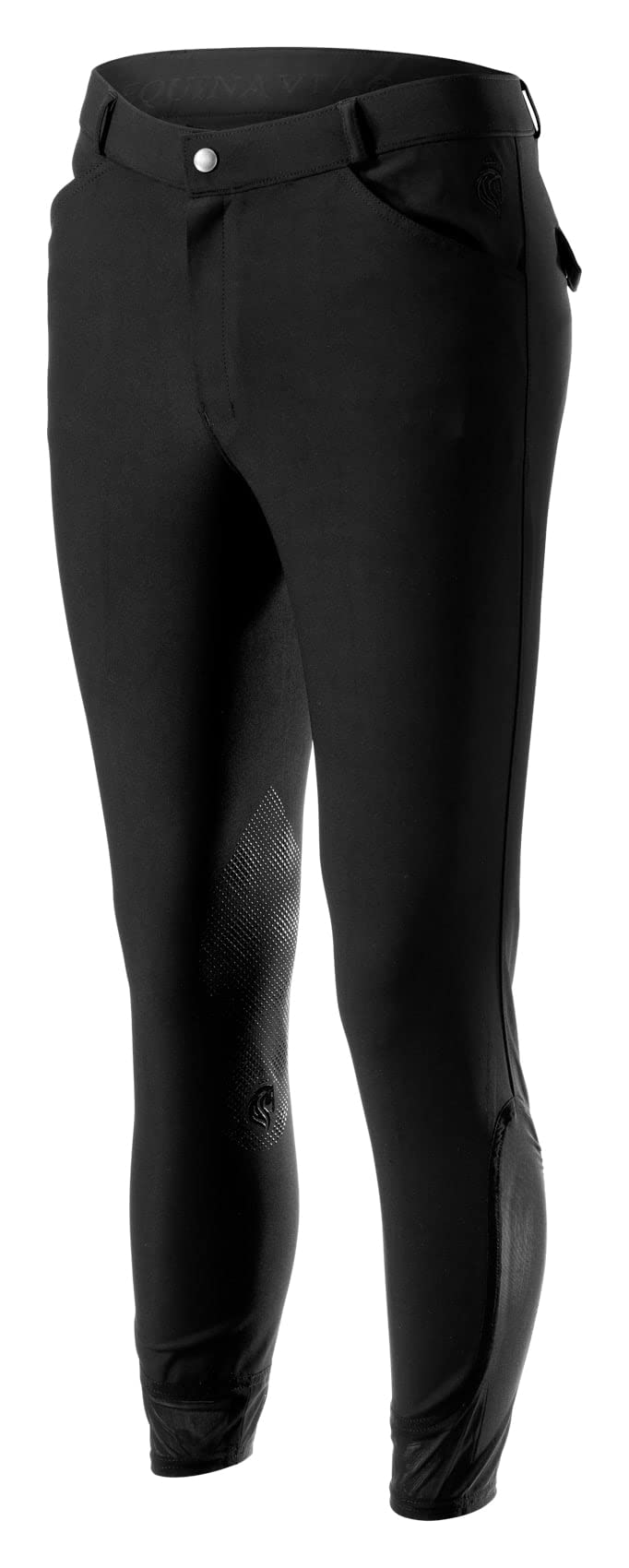 Equinavia Erik Men's Silicone Knee Patch Breeches - Comfortable & High-Performance Equestrian Riding Pants for Dressage, Jumping & Horseback Riding
