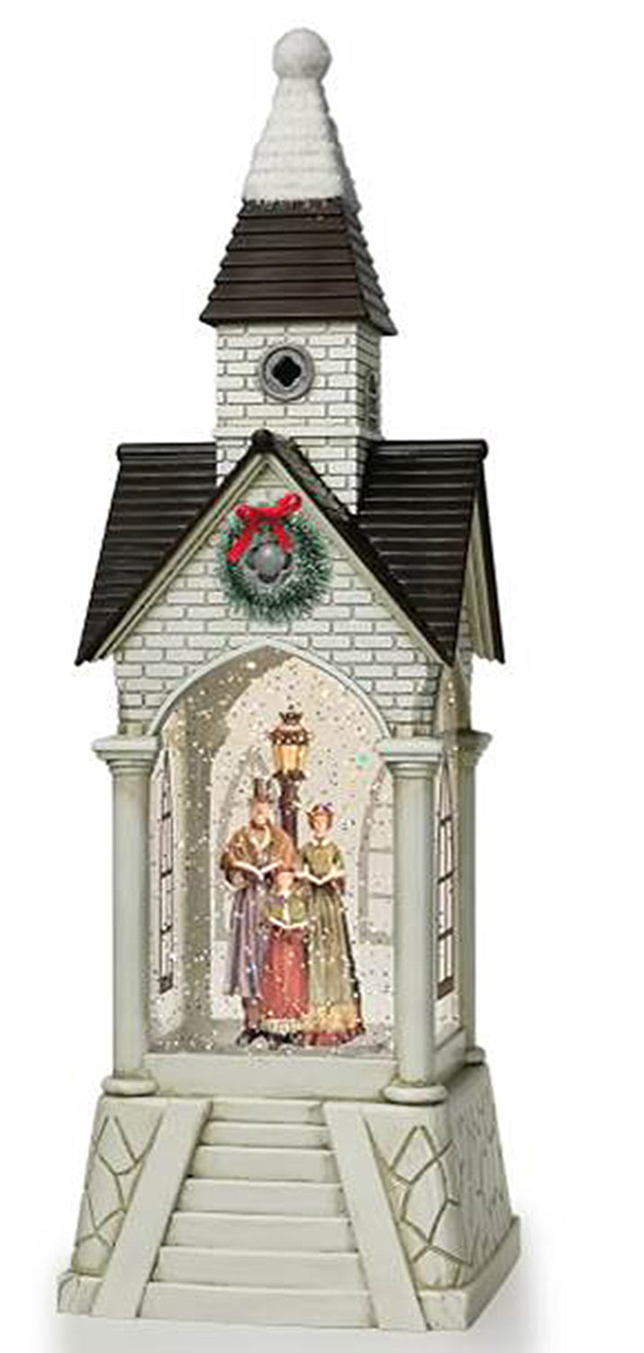 13-Inch Snow Globe for Church Decor - Perfect for Christmas, Weddings & Holiday Home Decoration