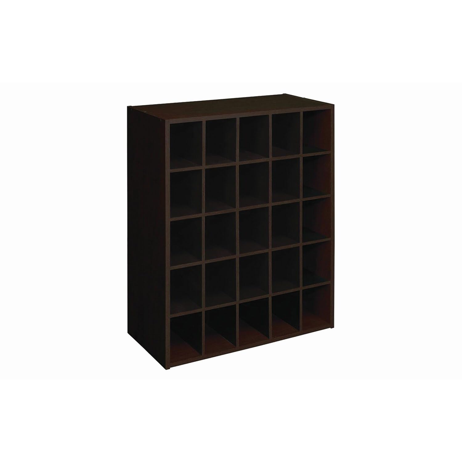 ClosetMaid 24-Inch Espresso Wood Cube Storage Organizer - Perfect for Bedroom, Closet, and Office Organization