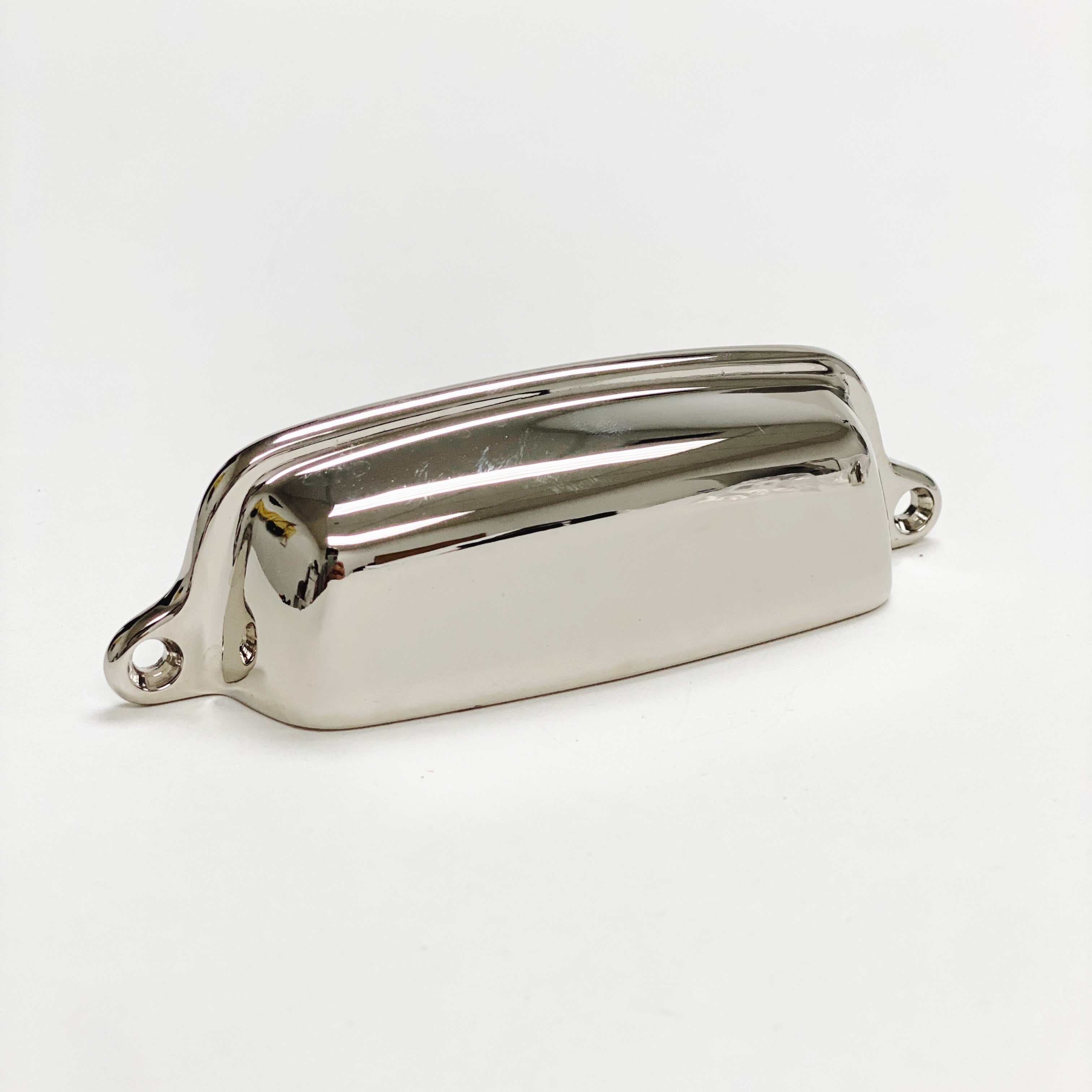 Polished Nickel Eloise Cabinet Cup Drawer Pull - Vintage Style Kitchen Cabinet Hardware for Drawers & Cabinets - Perfect for Home Renovation & DIY Furniture Upgrade