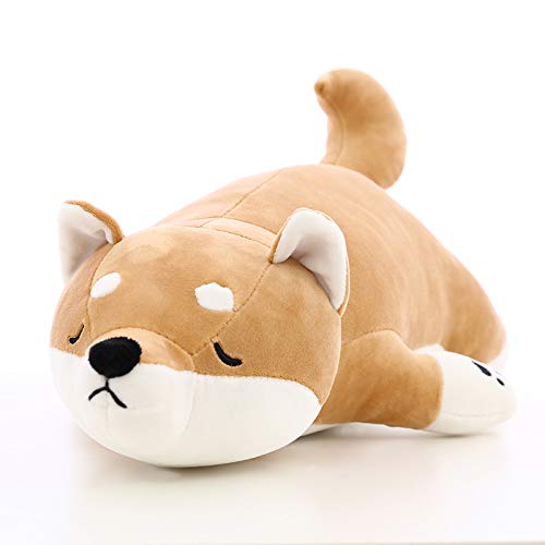 Naustore 20 Pack Super Soft Stuffed Plush Shiba Inu Dog Toy - Cute Cuddly Brown Shiba Inu, Corgi & Akita Plushies (50cm) for Kids Bedroom Decor, Gift, Pillow & Cushion