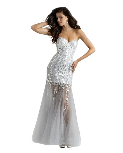 Elegant Strapless Beaded Mermaid Evening Gown - Formal Pageant Dress for Women - Perfect for Prom, Red Carpet Events & Special Occasions