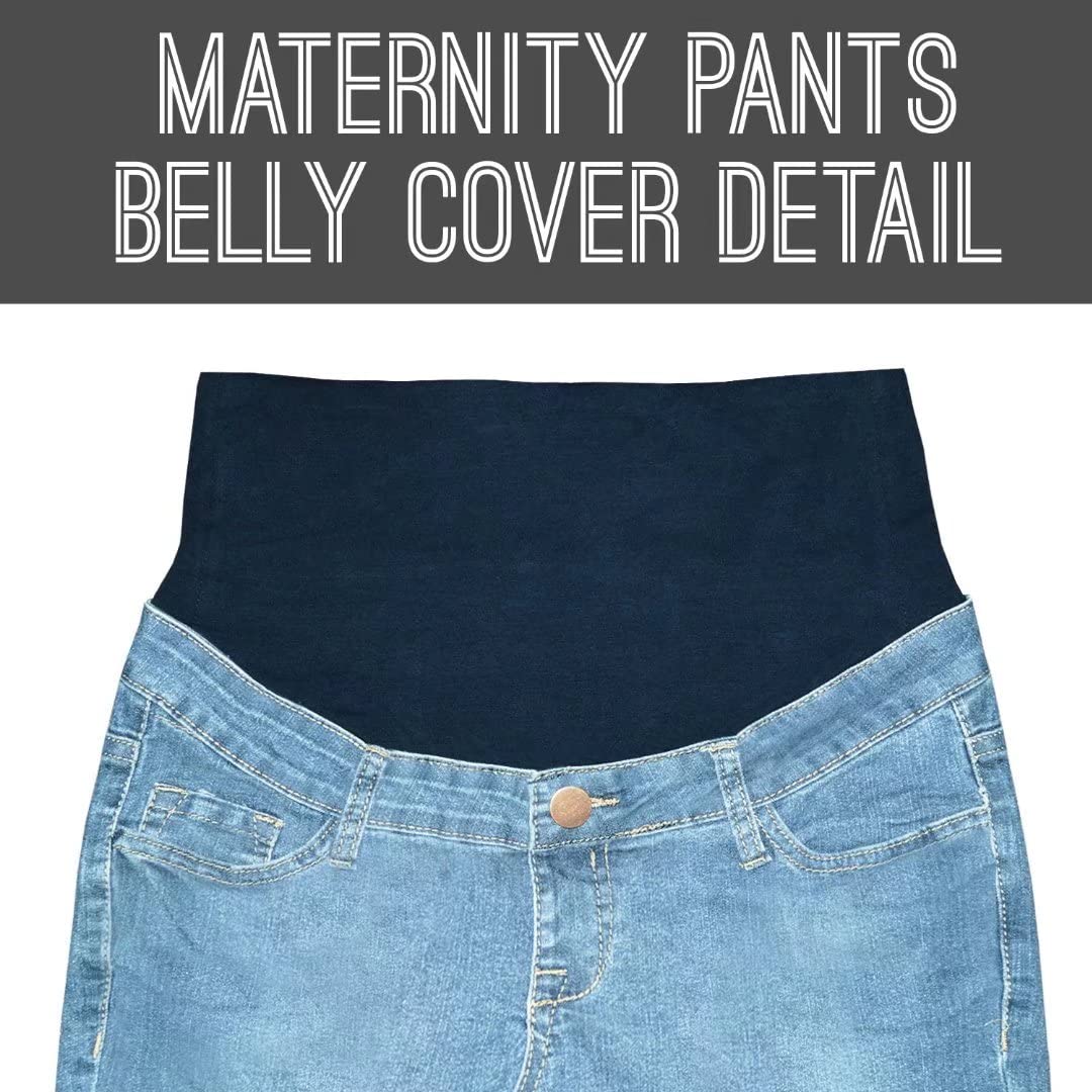 Stylish & Comfortable Women's Super Stretchy Maternity Jeans - Hybrid & Company - Perfect for Pregnancy, Postpartum & Everyday Wear