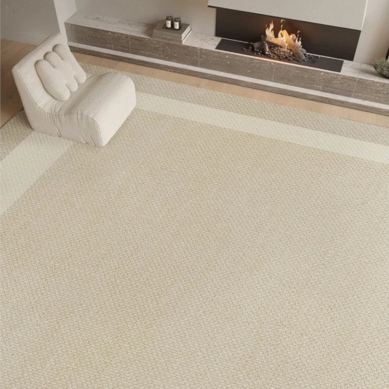 Madilynn Luxury Velvet Border Waterproof Area Rug - Soft Non-Slip Living Room Carpet for Bedroom, Nursery & High Traffic Areas