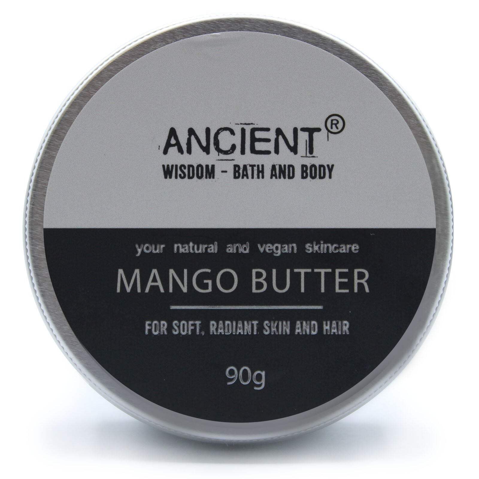 Pure Mango Body Butter 90g - Ultra Moisturizing & Nourishing Skin Care for Dry Hands, Feet & Elbows - Perfect for Daily Hydration & Spa Treatments