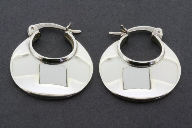 Sterling Silver Clean Basket Earrings for Women - Elegant & Hypoallergenic Jewelry for Everyday Wear & Special Occasions