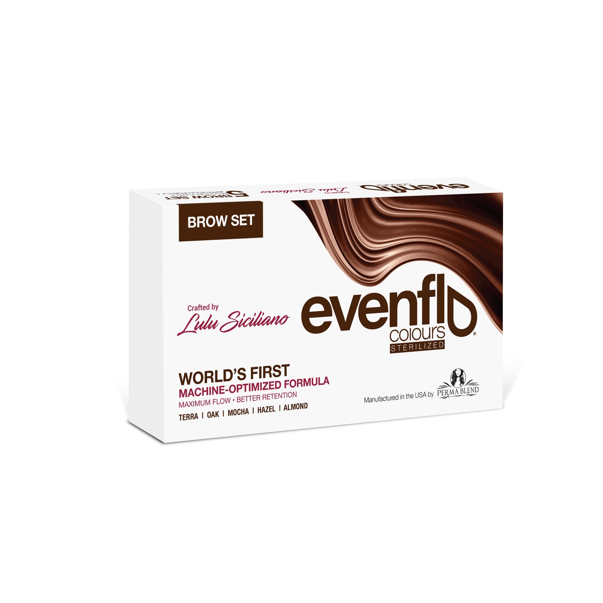 Perma Blend Evenflo Brow Box Set - Professional Eyebrow Tint Kit for Long-Lasting Results | Perfect for Salon, Home Use & DIY Beauty