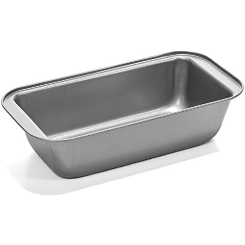 David Tutera Large Loaf Pan - 9x5 Inch Non-Stick Gray Bread Baking Pan for Perfect Homemade Bread, Cakes & Meatloaf | Oven & Dishwasher Safe | Ideal for Baking, Gift Giving & Holiday Cooking