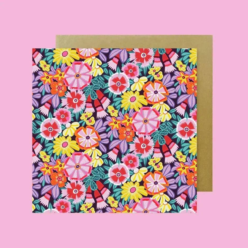 Flower Power Magnet & Greeting Card Gift Set - Perfect for Birthdays, Anniversaries & Thank You Gifts