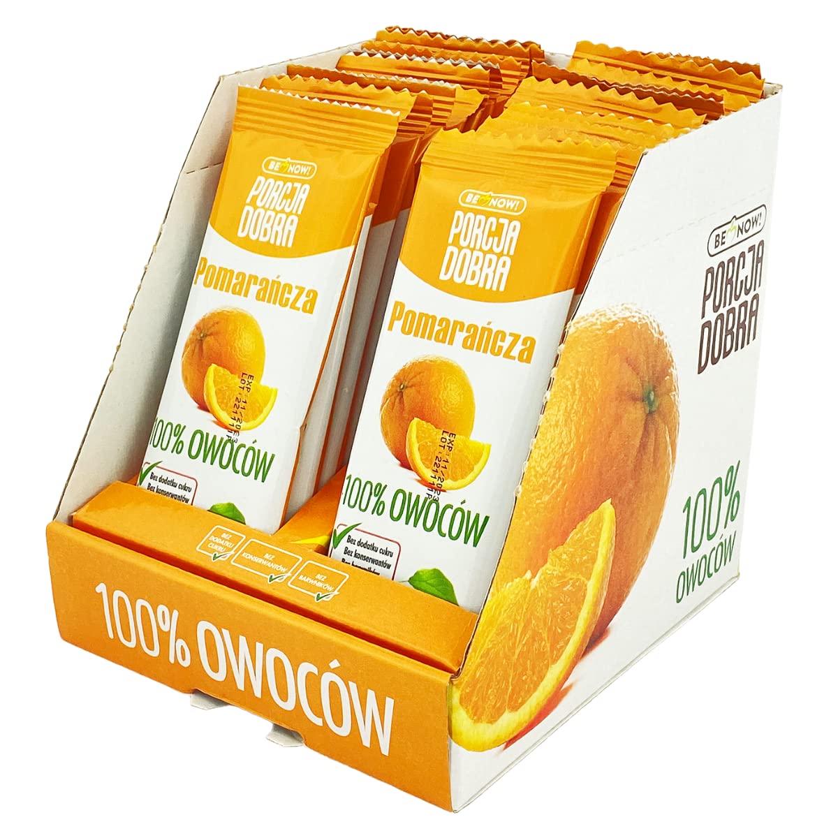 Healthy Fruit Snacks - Apple & Orange Flavored (Pack of 24) | 100% Natural, Sugar Free, Vegan, Non-GMO, Gluten-Free | Perfect for Kids Lunch Boxes, Office Snacks & On-the-Go Energy Boost
