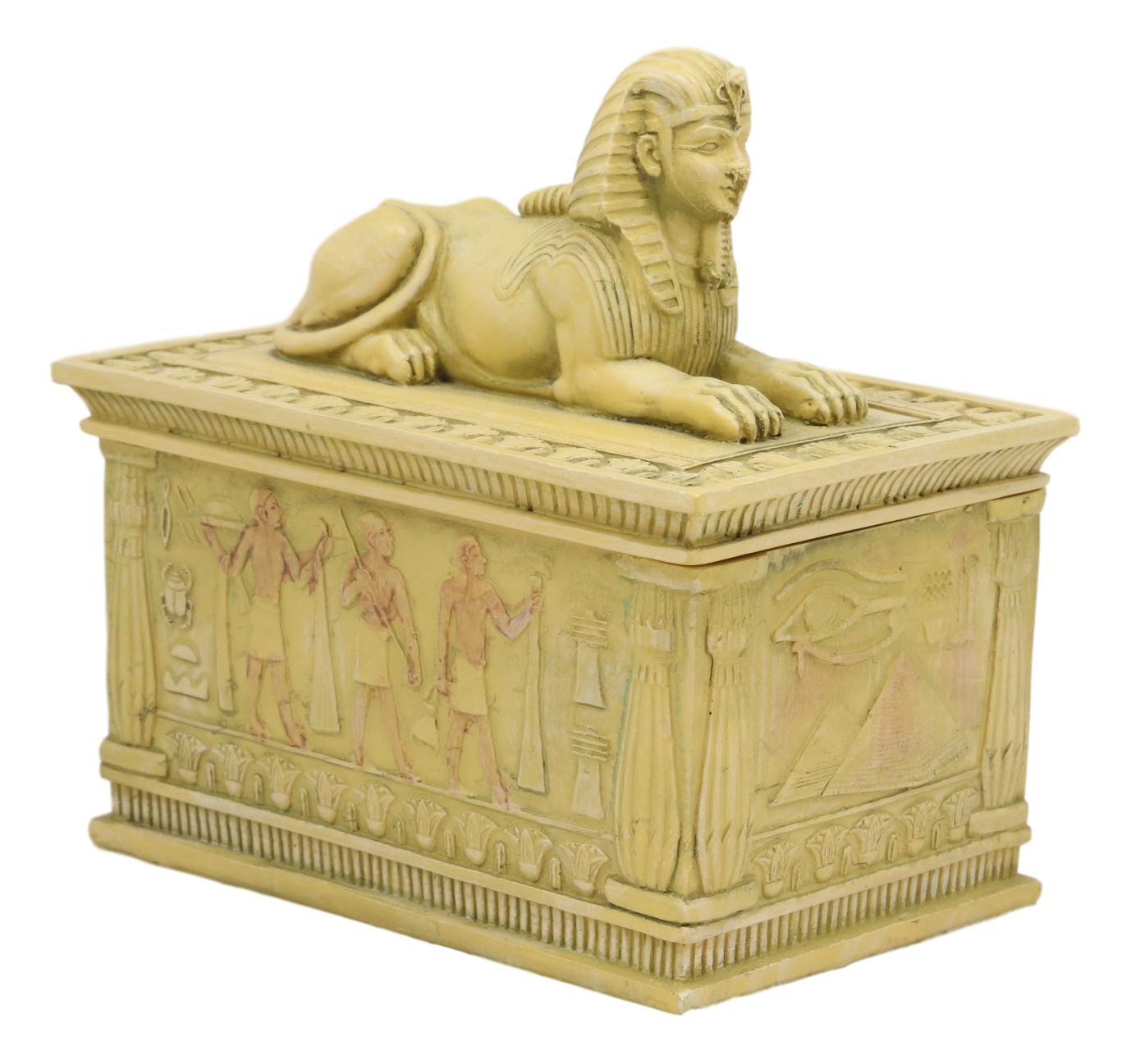 Ebros Egyptian Guardian Sphinx Jewelry Box - 4.25